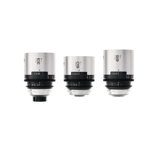 BLAZAR Remus 1.5x Full Frame Anamorphic 3-Lens C-Set (33/50/85mm, PL, Silver Flare)