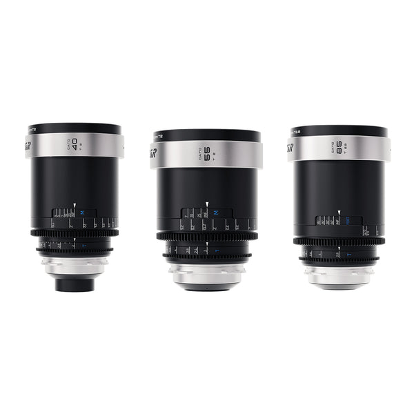 BLAZAR Cato 2x Full Frame Anamorphic 3-Lens Set (40/55/85mm, PL, Silver Flare)