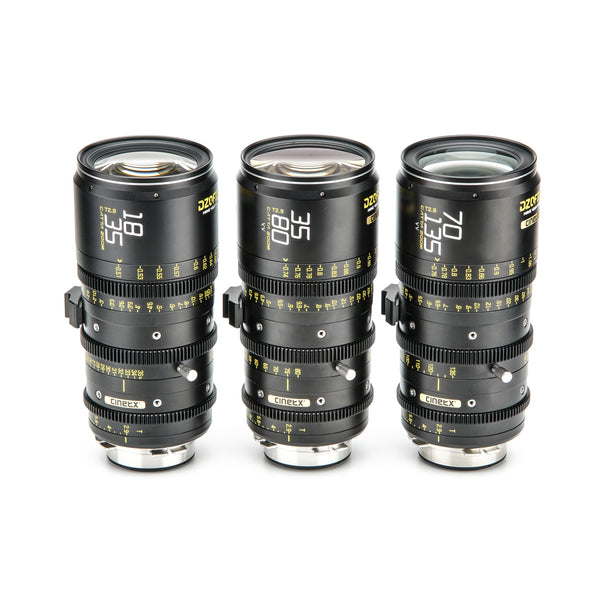 [Global Ship] DZOFILM Catta Ace FF Zoom 3-Lens Set Showroom Demo (18-35/35-80/70-135mm, PL+EF)