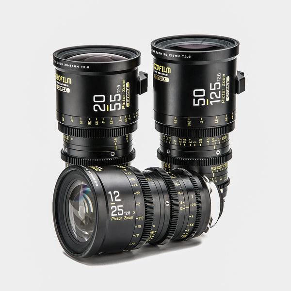 [Global Ship] DZOFILM Pictor S35 Zoom 3-Lens Set Showroom Demo (12-25/20-55/50-125mm, PL+EF)